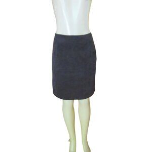 New w Tags, J. Jill Walnut Brown Suede Feel Mini Skirt w Side Zip, Size 4